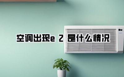 空调出现e2是什么情况