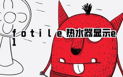 fotile热水器显示e1